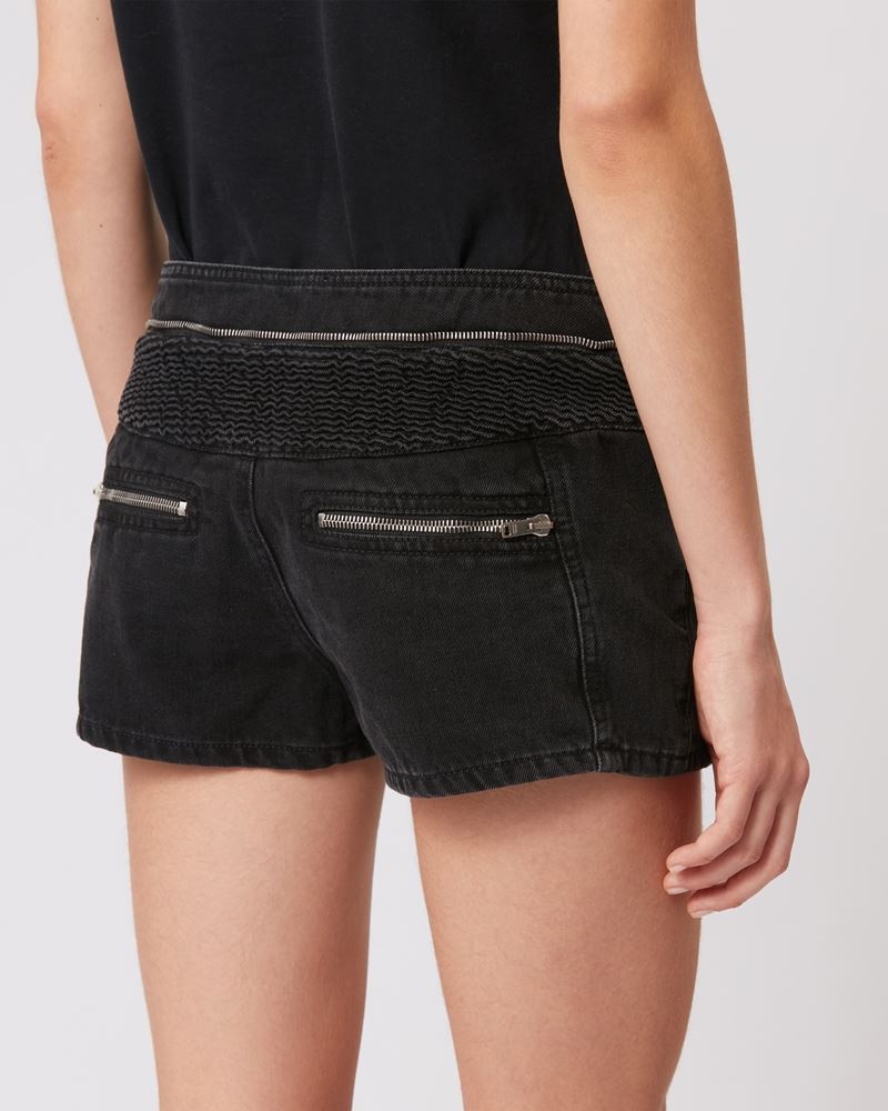 LARY DENIM SHORTS - 5