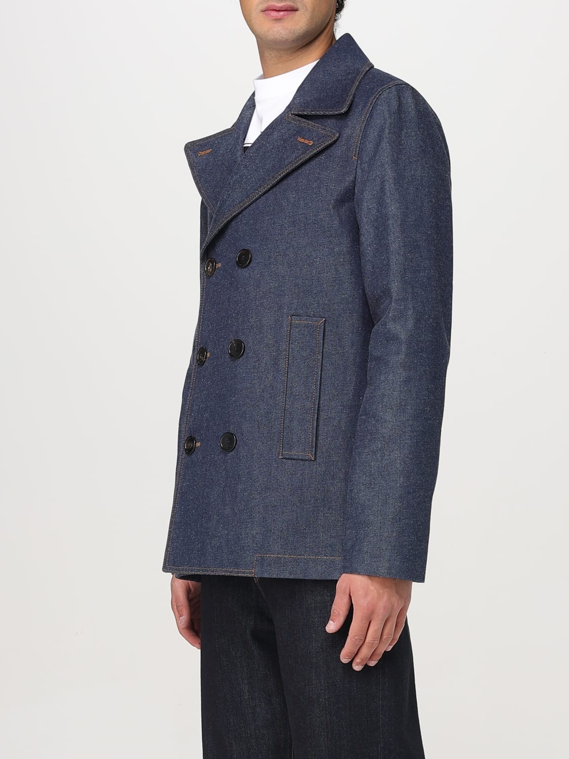 Gucci double-breasted denim blazer - 3
