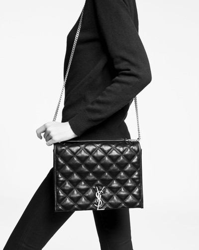 SAINT LAURENT becky small chain bag in quilted lambskin outlook