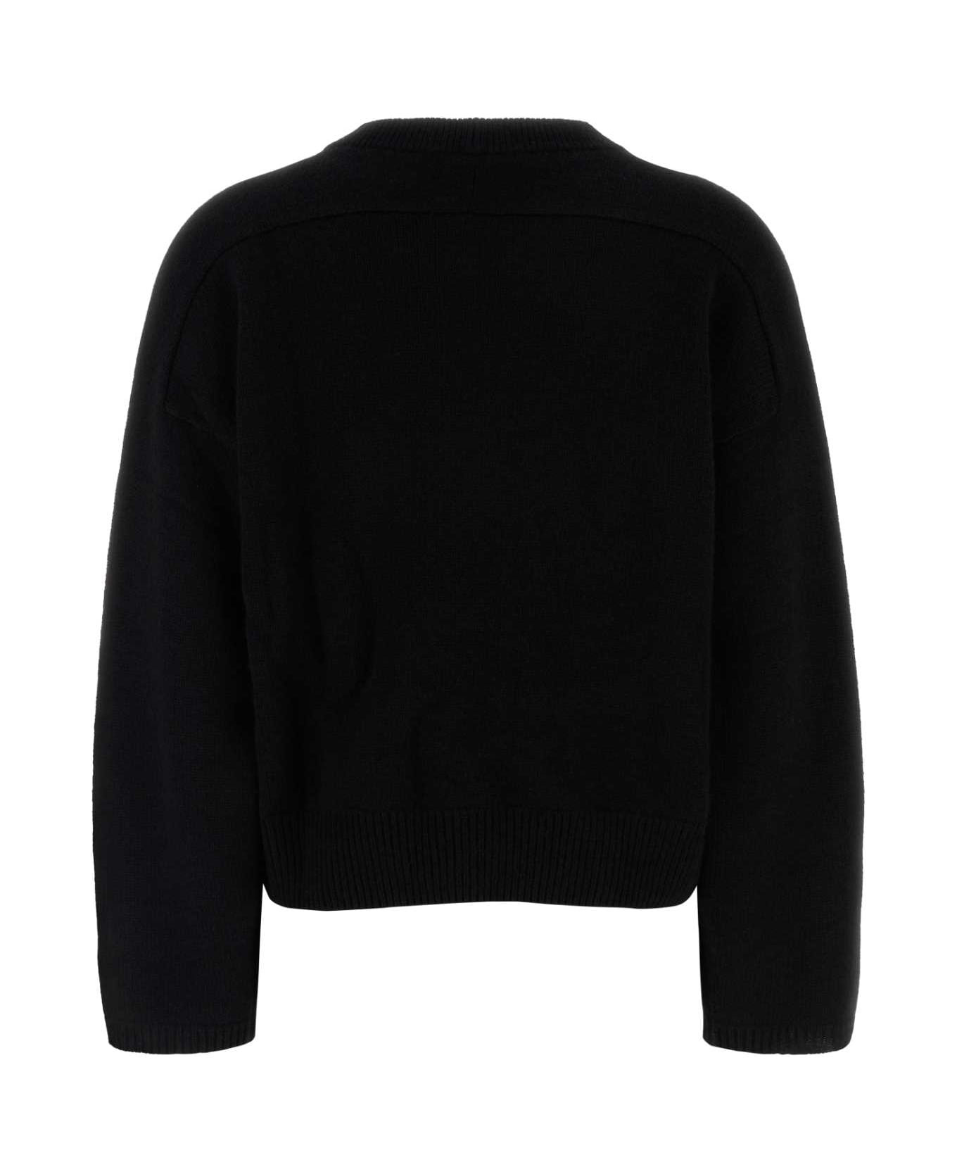 Black Cashmere Bill Sweater - 2