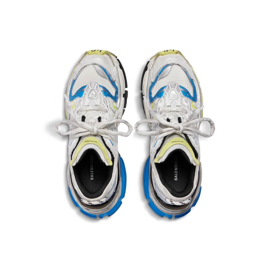 Men's Runner 2.0 Sneaker in White/yellow/blue - 6