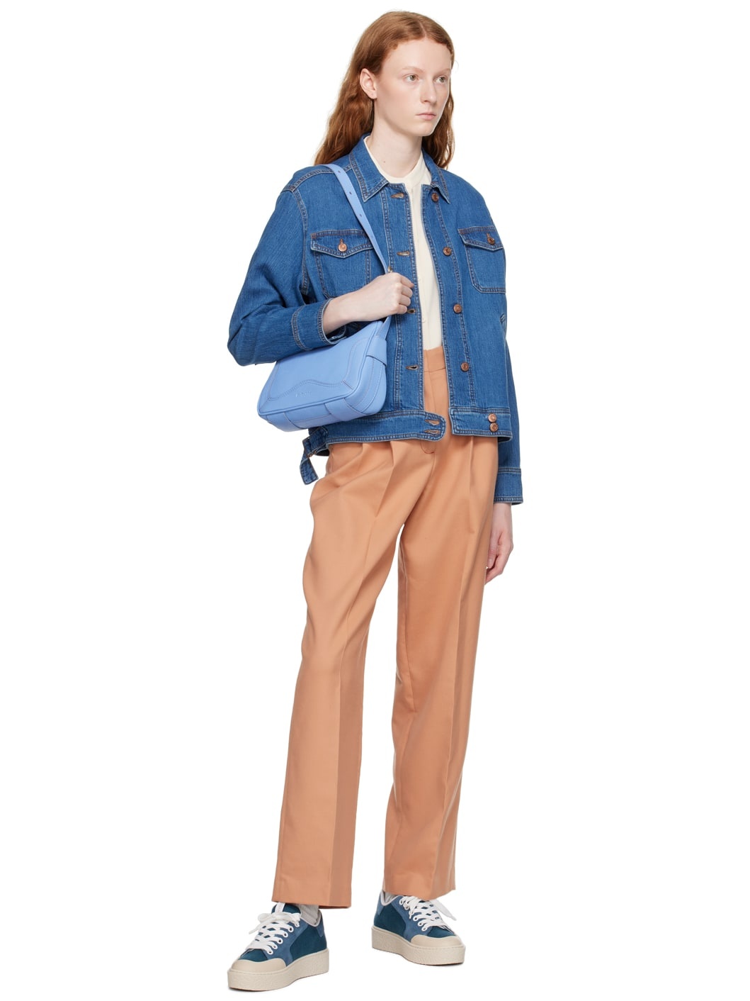 Pink Wide-Leg Trousers - 4