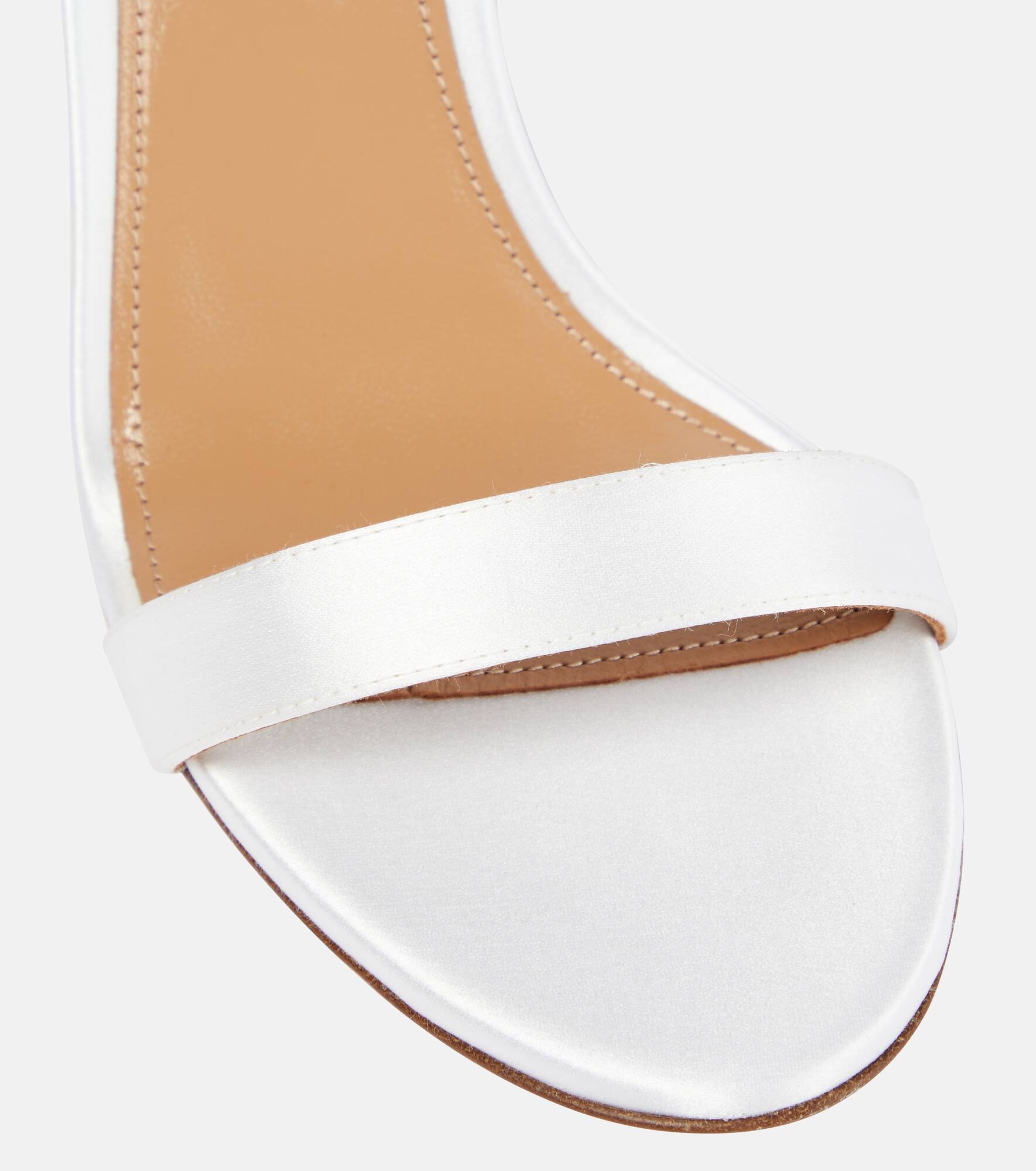 So Nude 85 satin sandals - 5