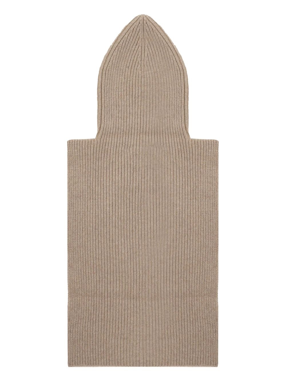 balaclava-collar poncho - 2