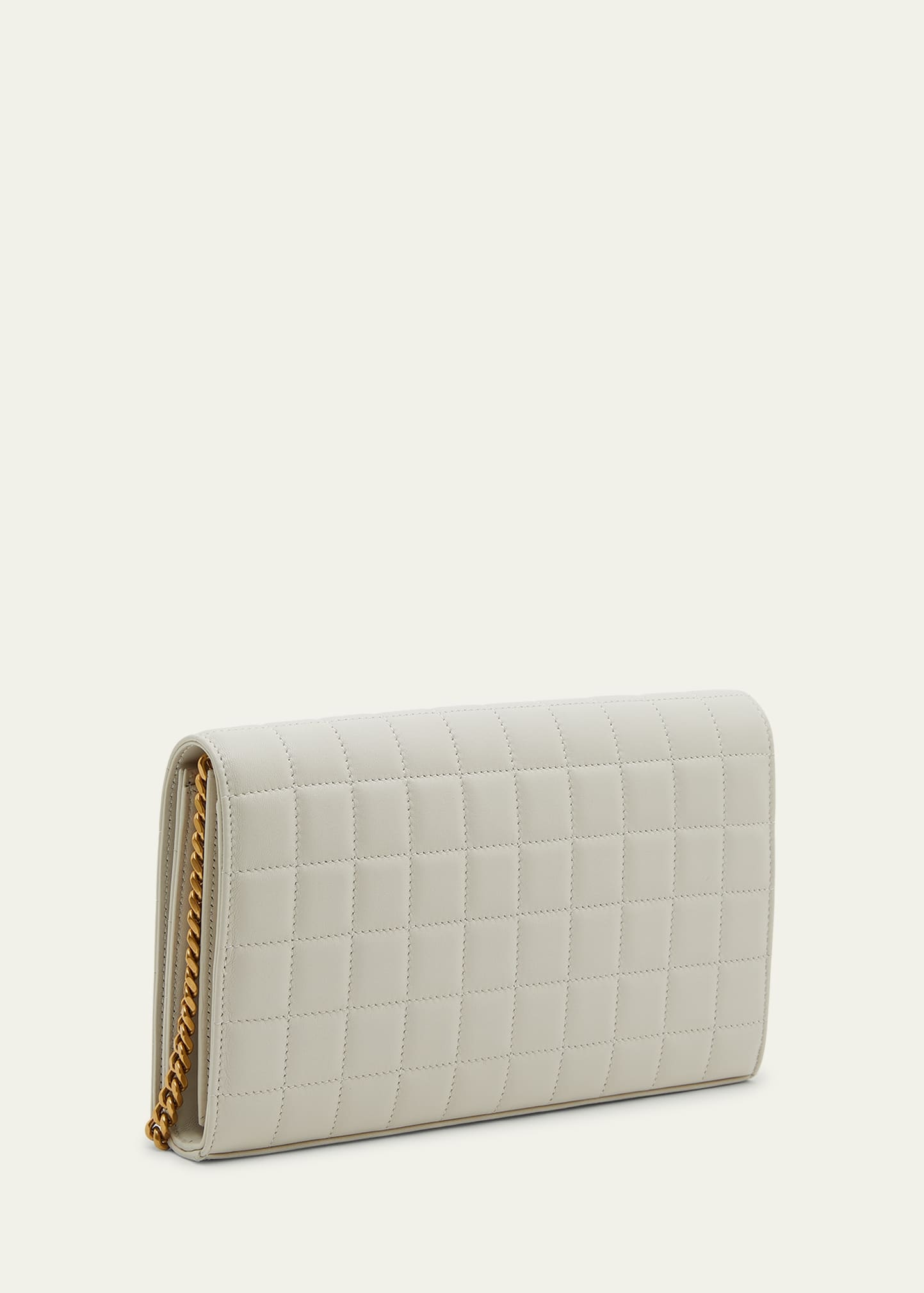 Cassandra Quilted Lambskin Leather Wallet On Chain - 3