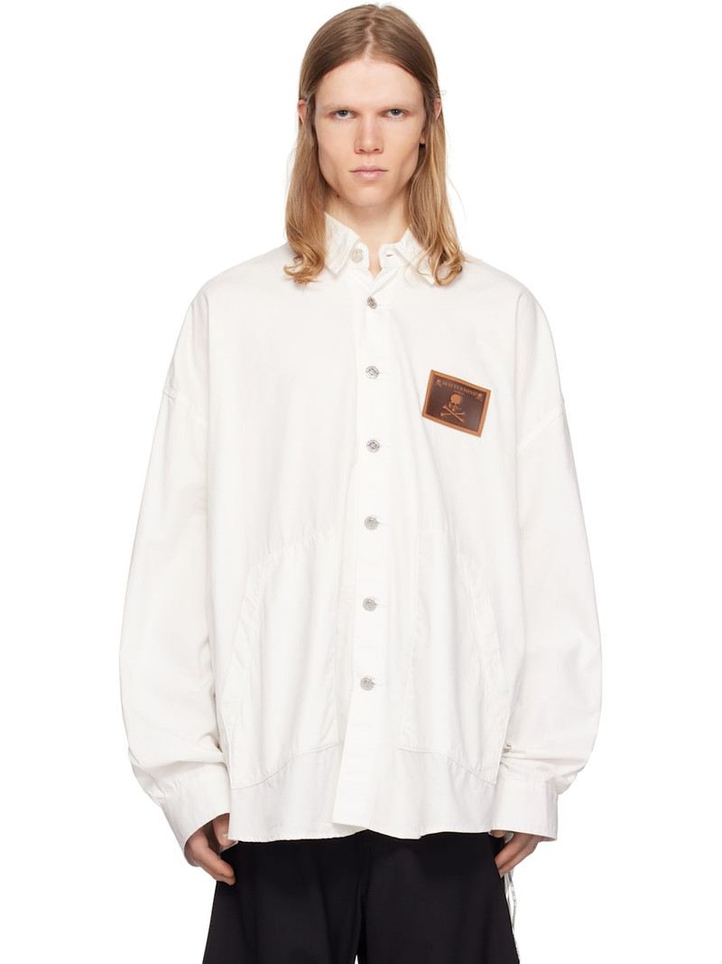 White Big Denim Shirt 1