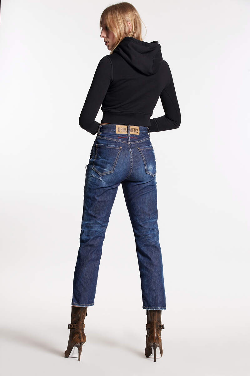 DARK RIPPED WASH BOSTON JEANS - 2