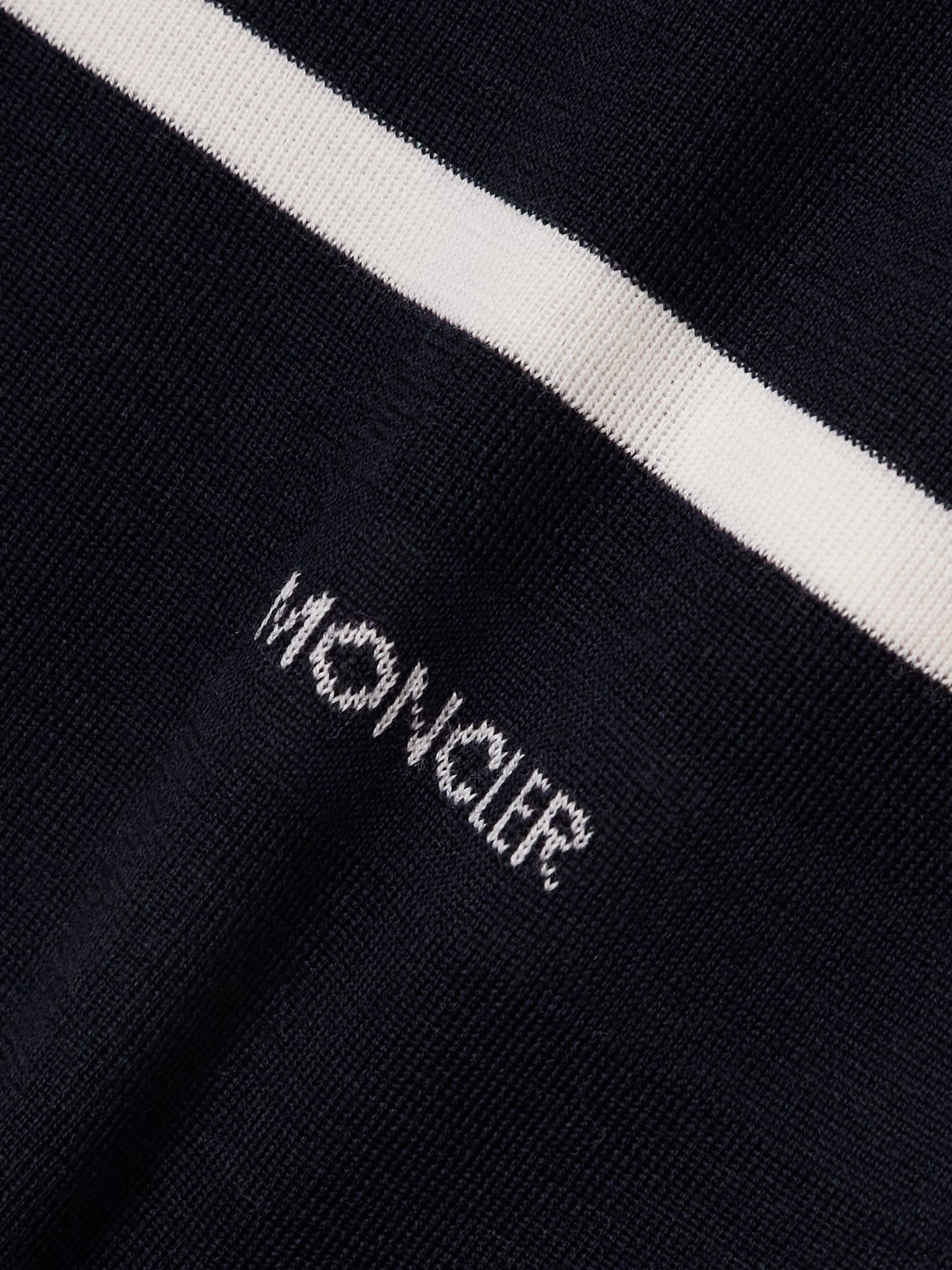 Striped wool sweater Navy - 4