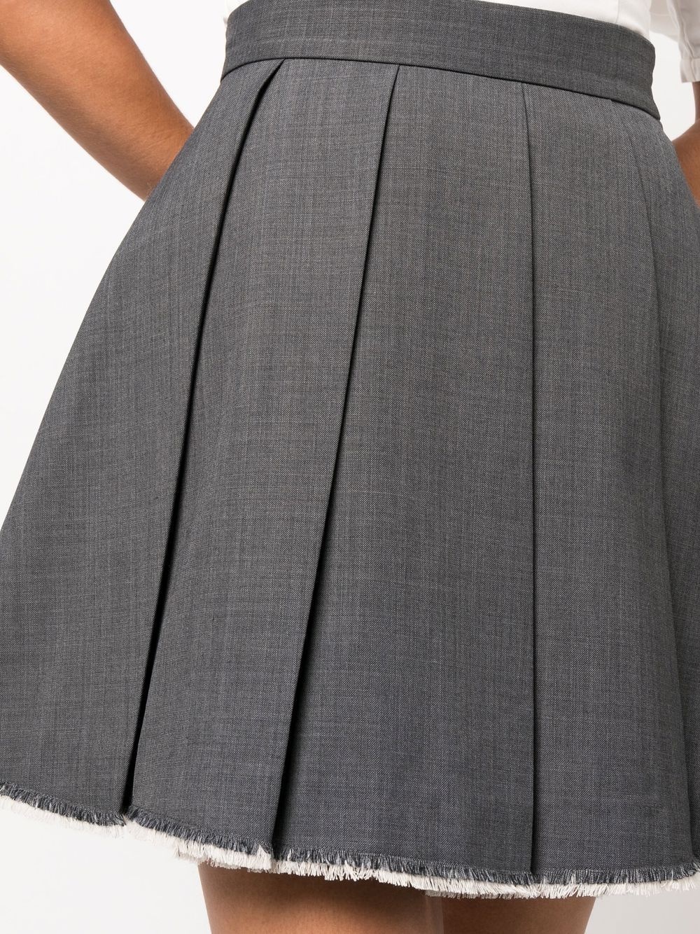 pleated A-line skirt - 5