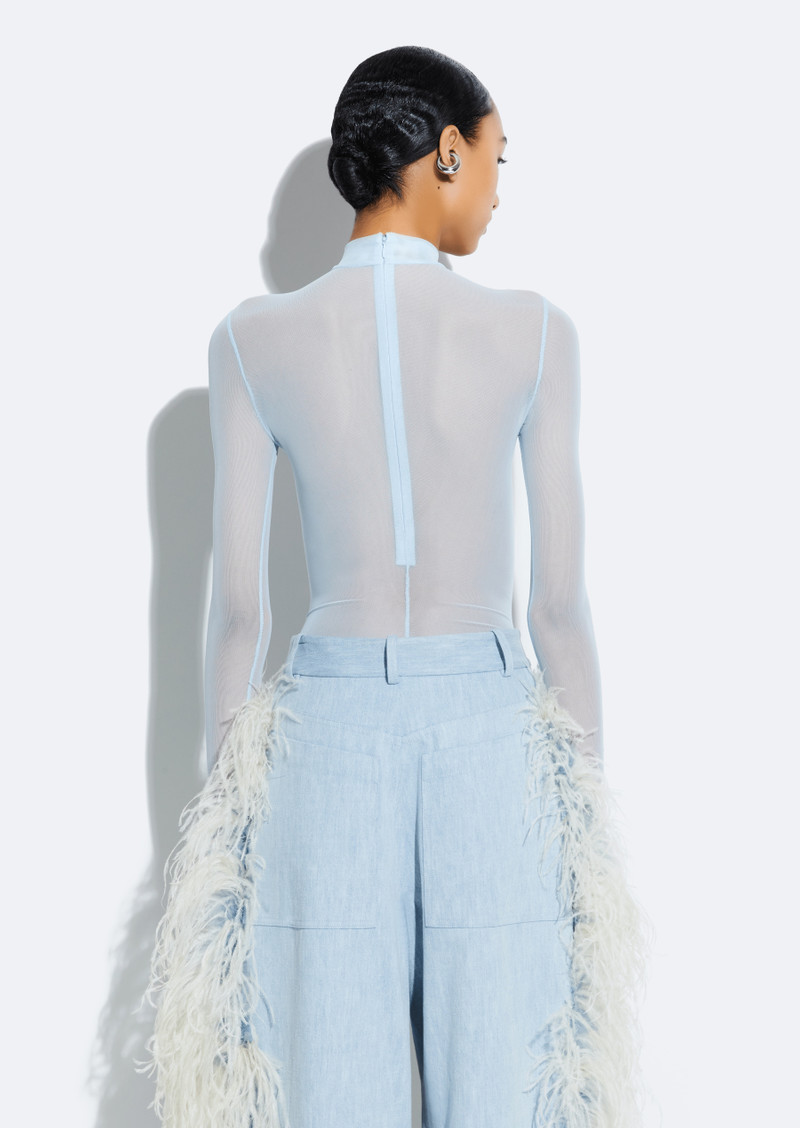 Mesh Mock Neck Bodysuit 2