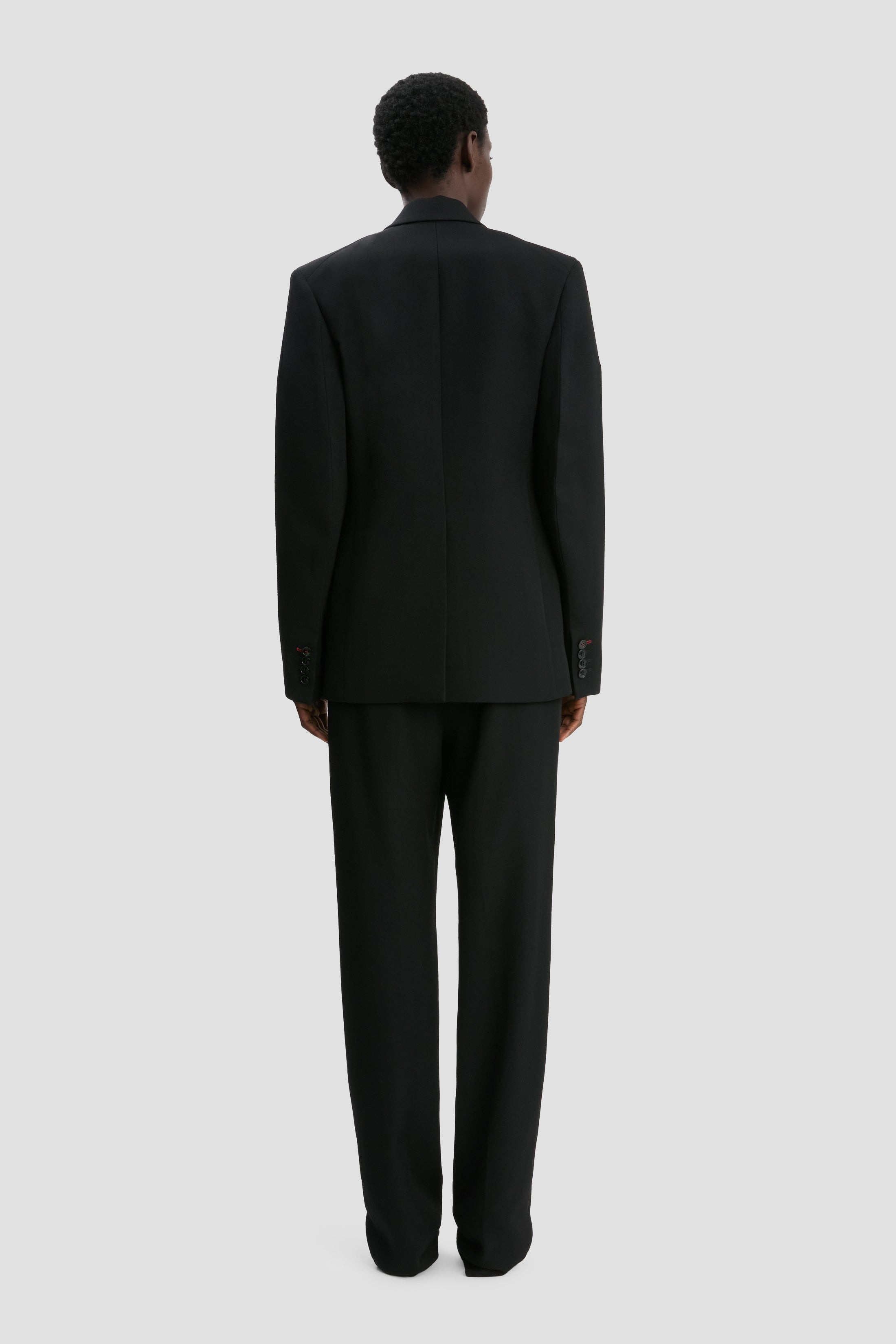 Sculptural Sleeve Jacket In Black - 6
