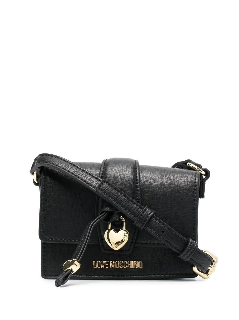 padlock-detail crossbody bag - 1