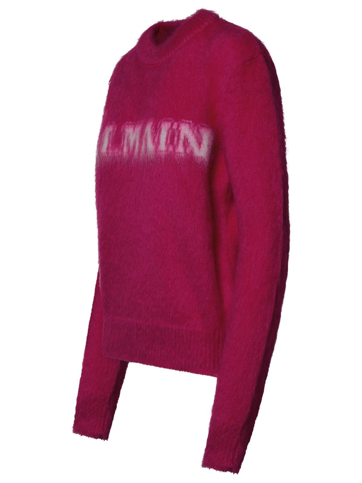 Balmain Fuchsia Virgin Wool Blend Sweater - 2