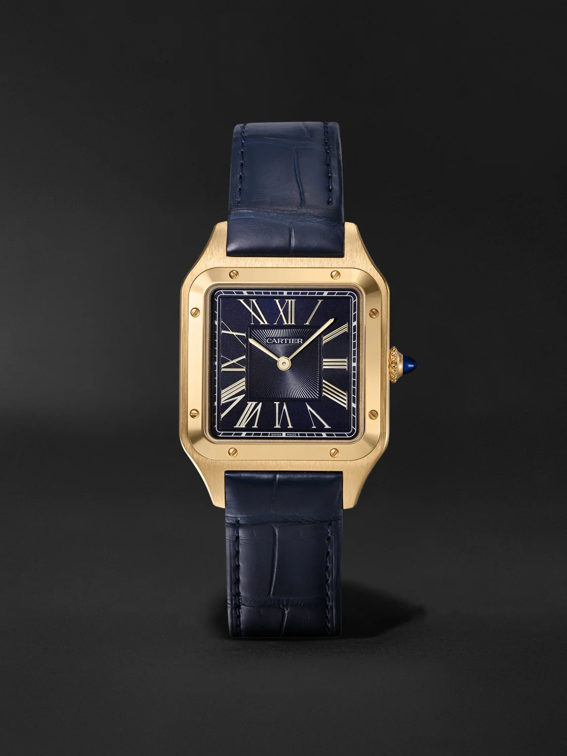 Santos-Dumont Large 18-Karat Gold Watch, Ref. WGSA0077 - 1