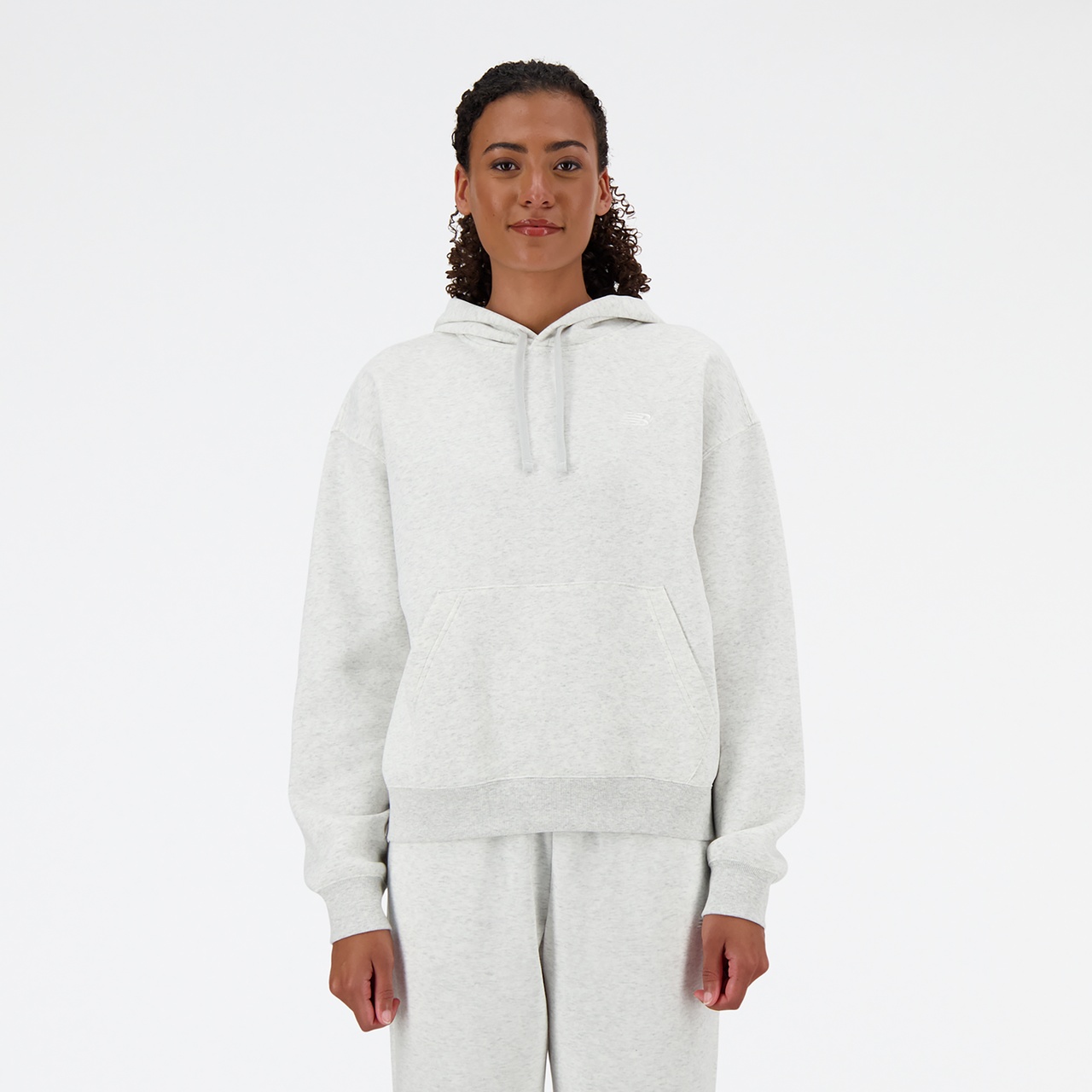 New Balance Womens New Balance Sport Essentials Fleece Hoodie - 1