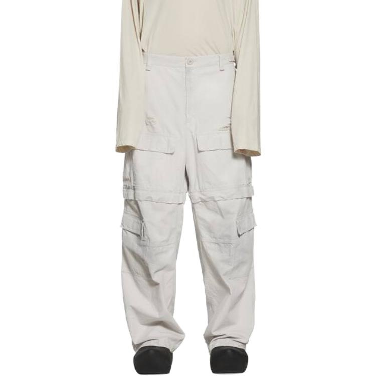 Balenciaga Large Cargo Pants 'Light Grey' 746493TKP271400 - 5
