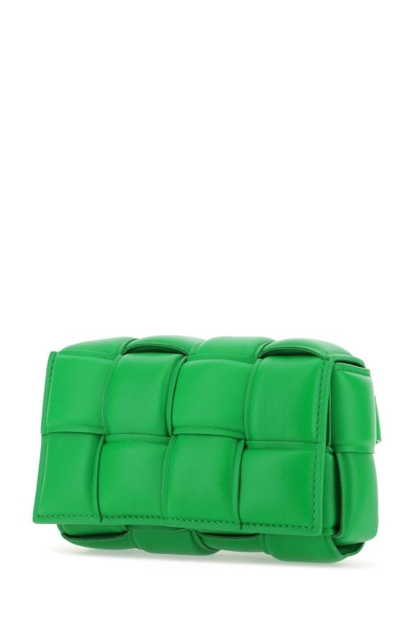 ショルダーバッグ・ポシェット BOTTEGA VENETA GRASS GREEN PADDED CASSETTE BELT BAG Bottega Veneta Grass green nappa leather Padded Cassette