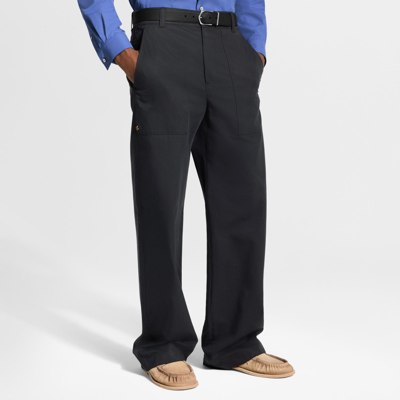 Relaxed Pants With Embossed Signature Details 2