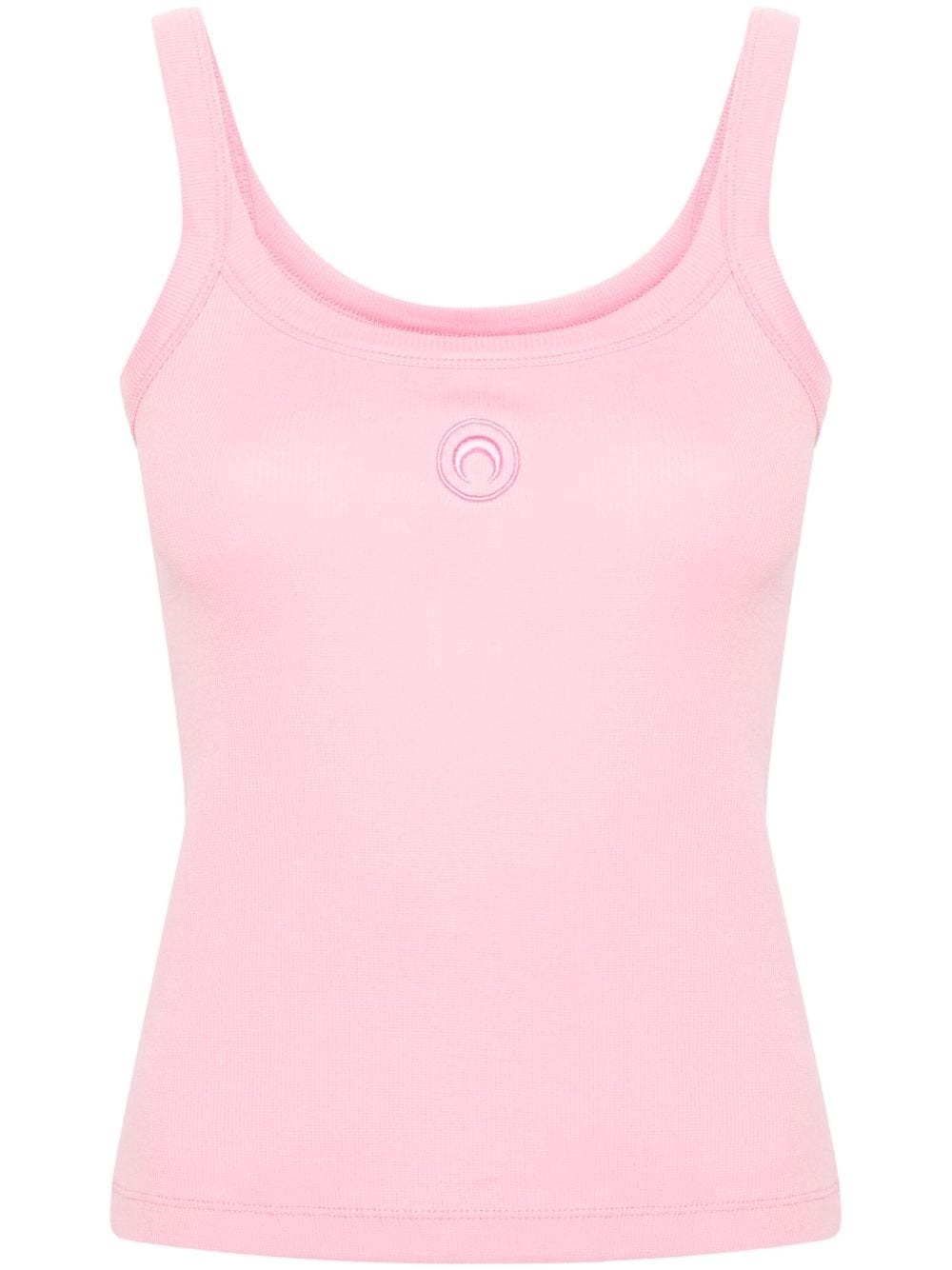 logo-embroidered tank top - 1