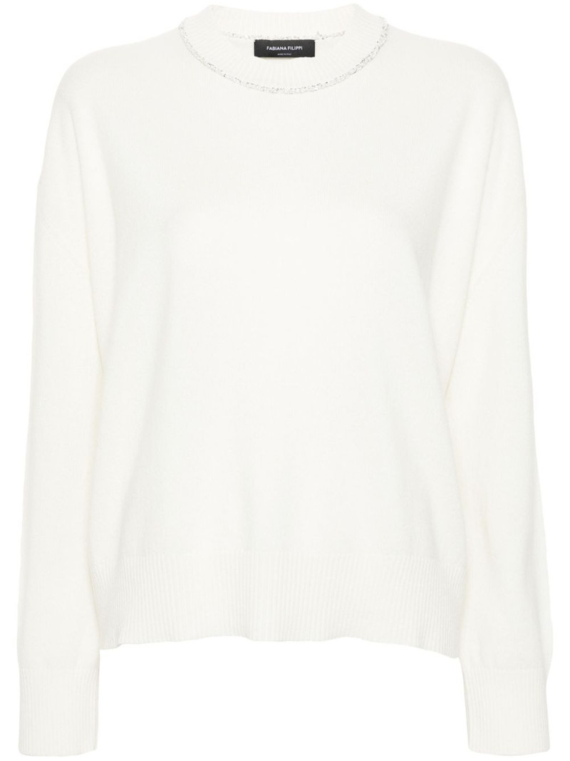sequin-detailing jumper 1