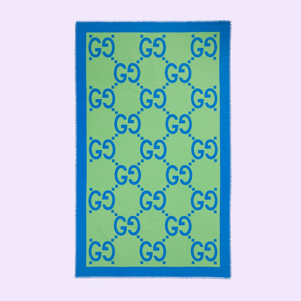 Maxi GG cotton silk scarf - 1