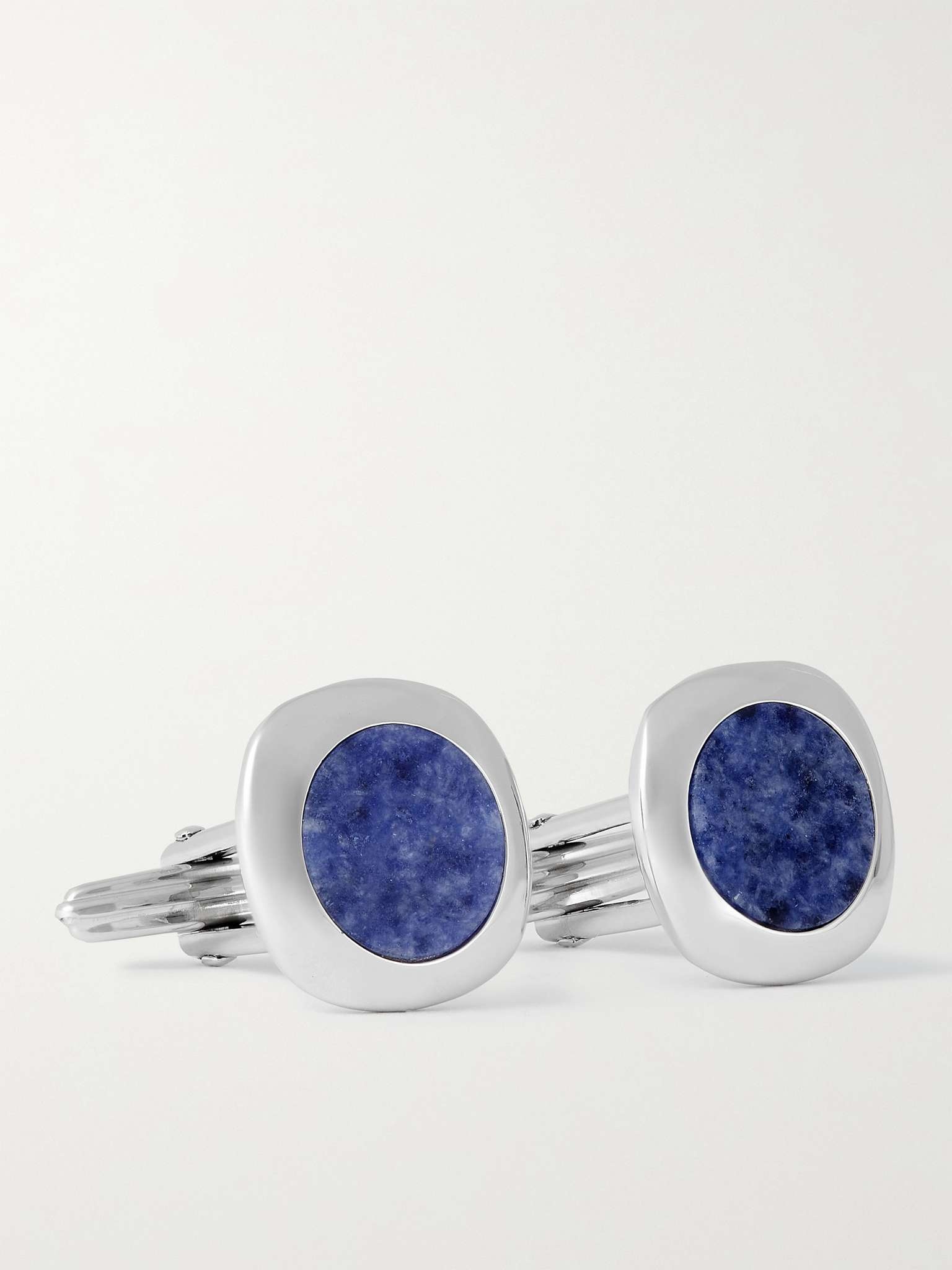 Rhodium-Plated Soladite Cufflinks - 1