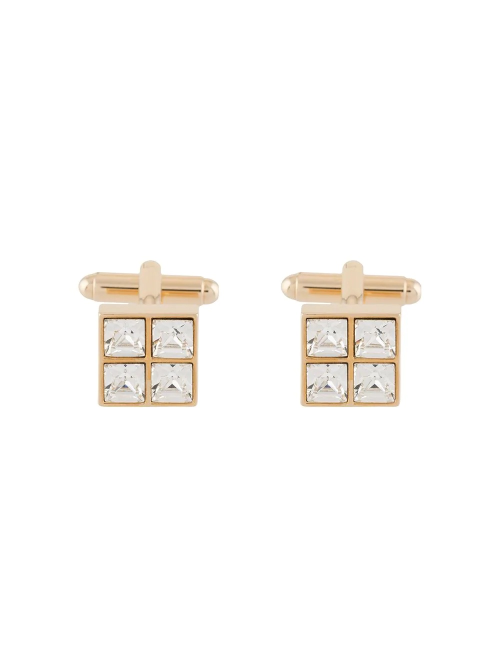 gem-embellished cufflinks - 1