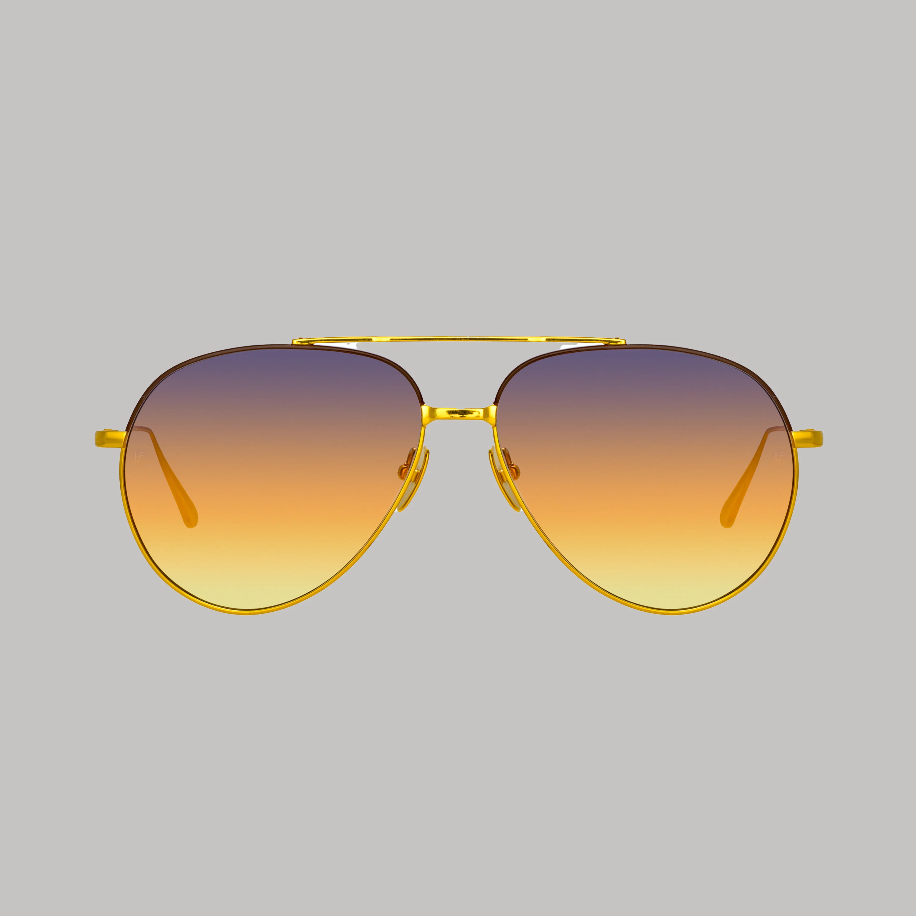 MARCELO AVIATOR SUNGLASSES IN YELLOW GOLD - 1