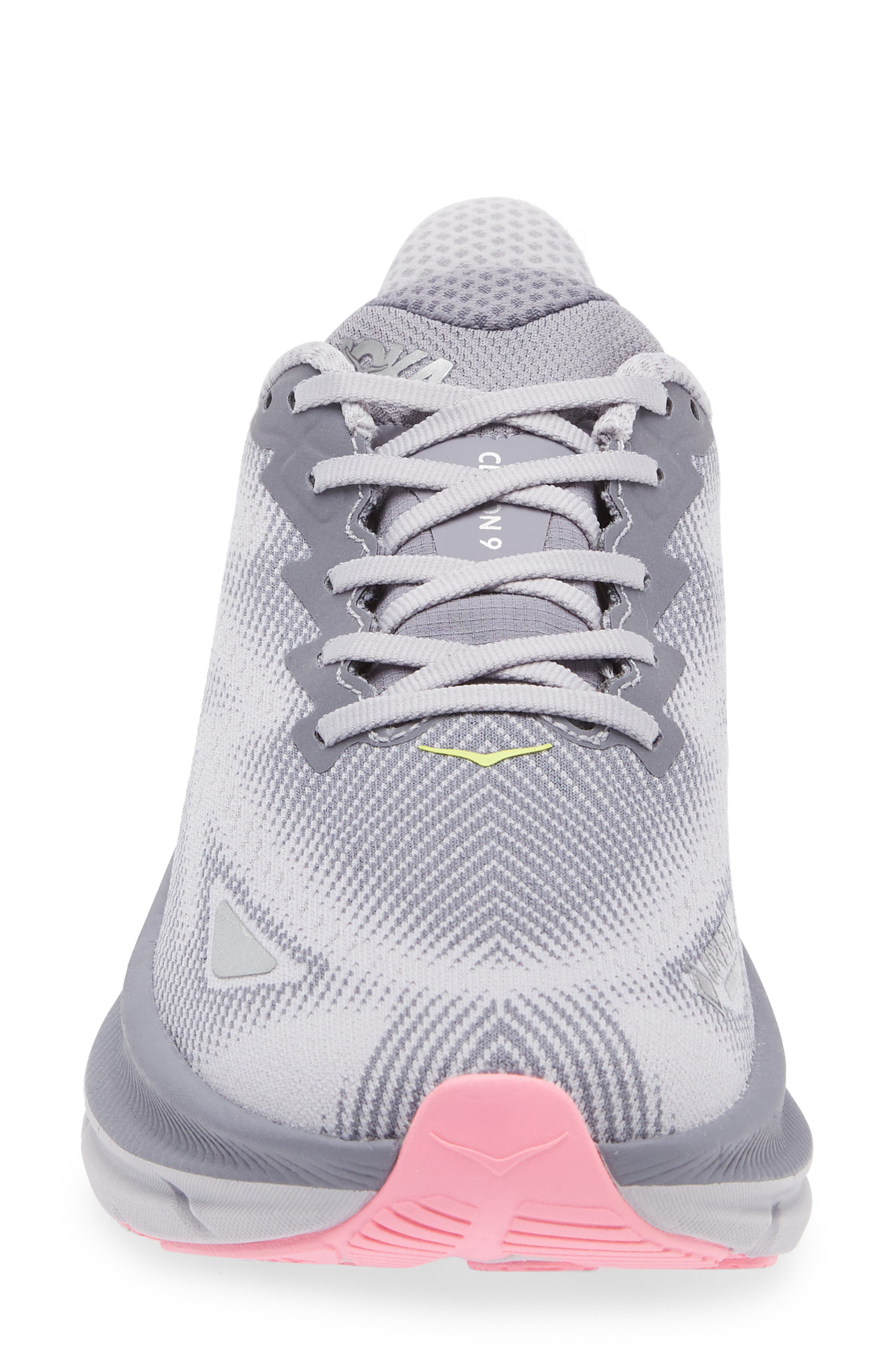 HOKA Clifton 9 Running Shoe in Grey Skies /Foggy Grey at Nordstrom - 4