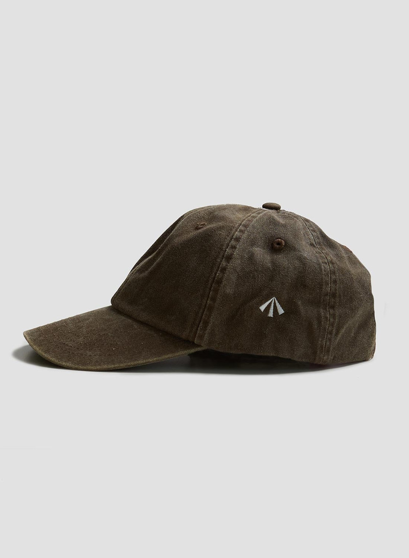 Vintage 6 Panel Cap in Washed Brown 1