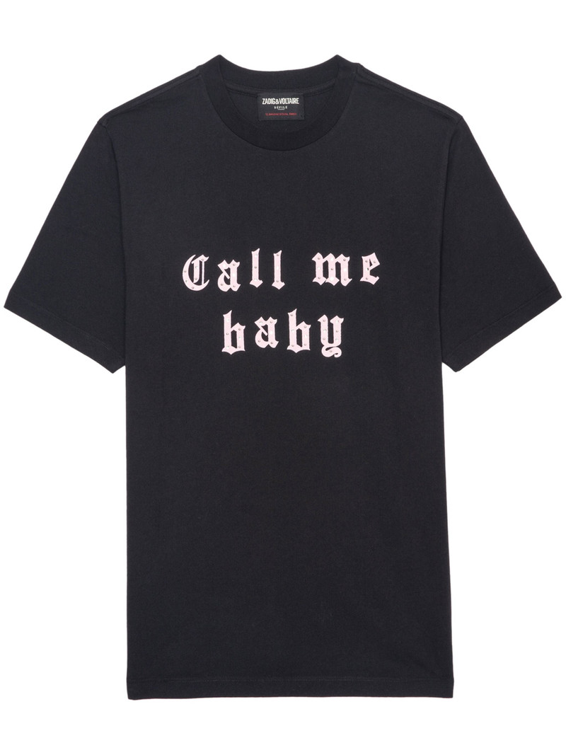 Slogan-print T-shirt 1