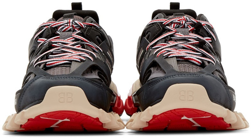 BALENCIAGA Black & Grey Track Sneakers outlook