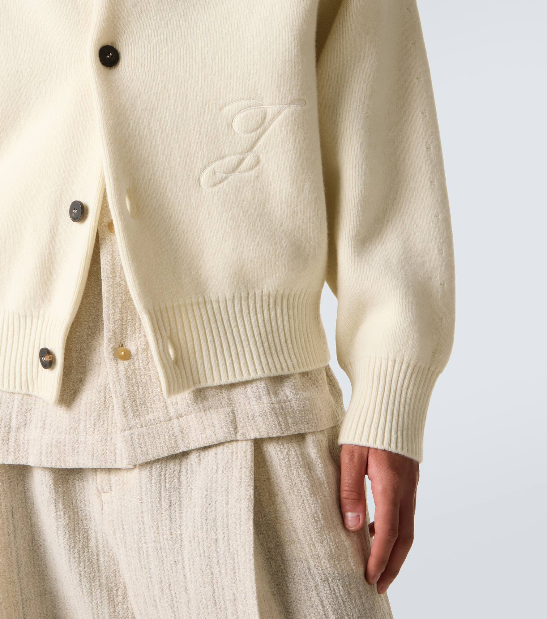Pallone wool and cashmere cardigan - 6