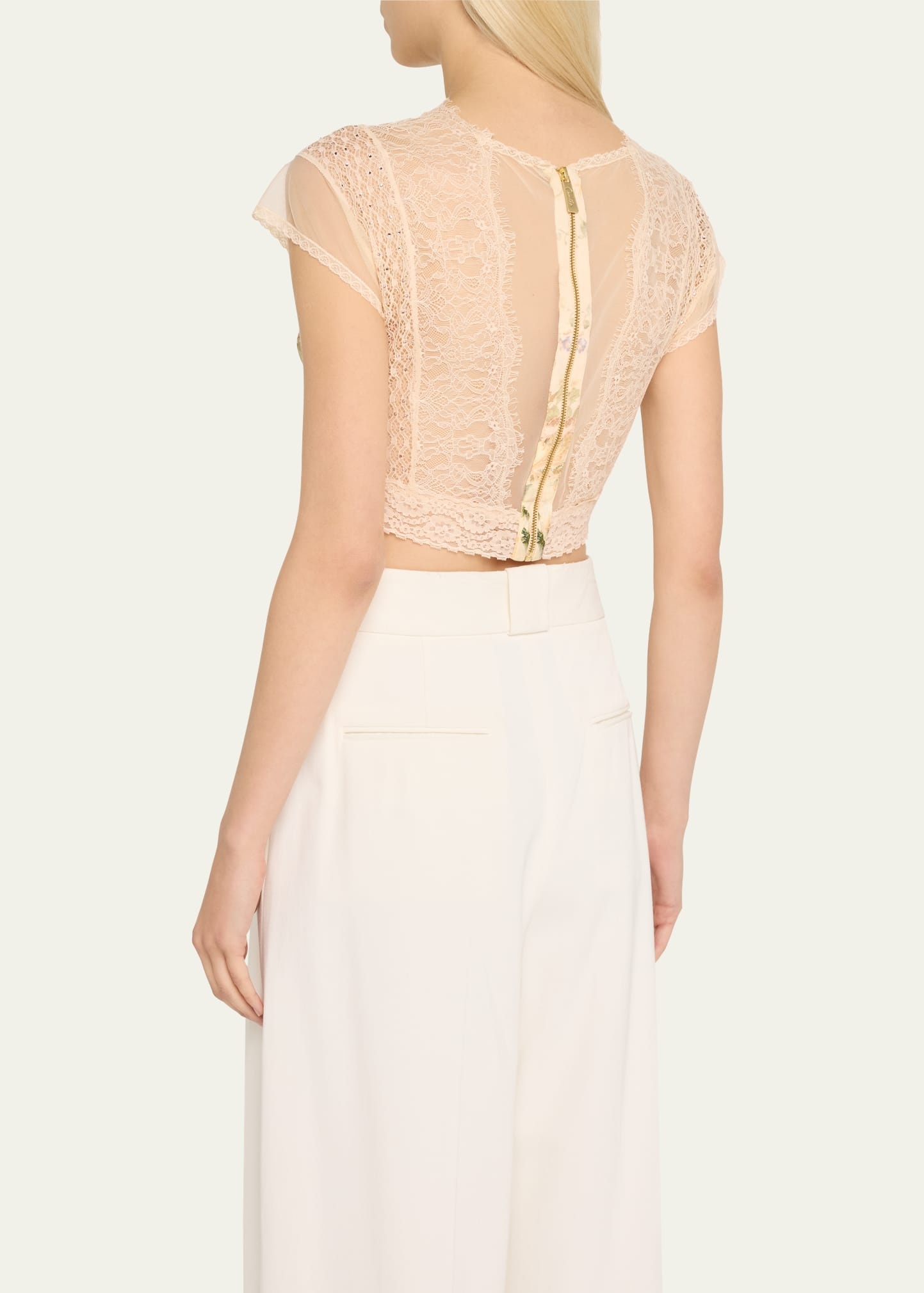 Adorned in Antiquity Lace Splice Top - 3