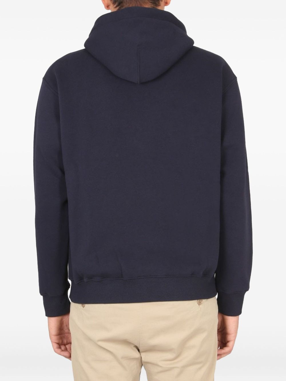 embossed-logo hoodie - 3