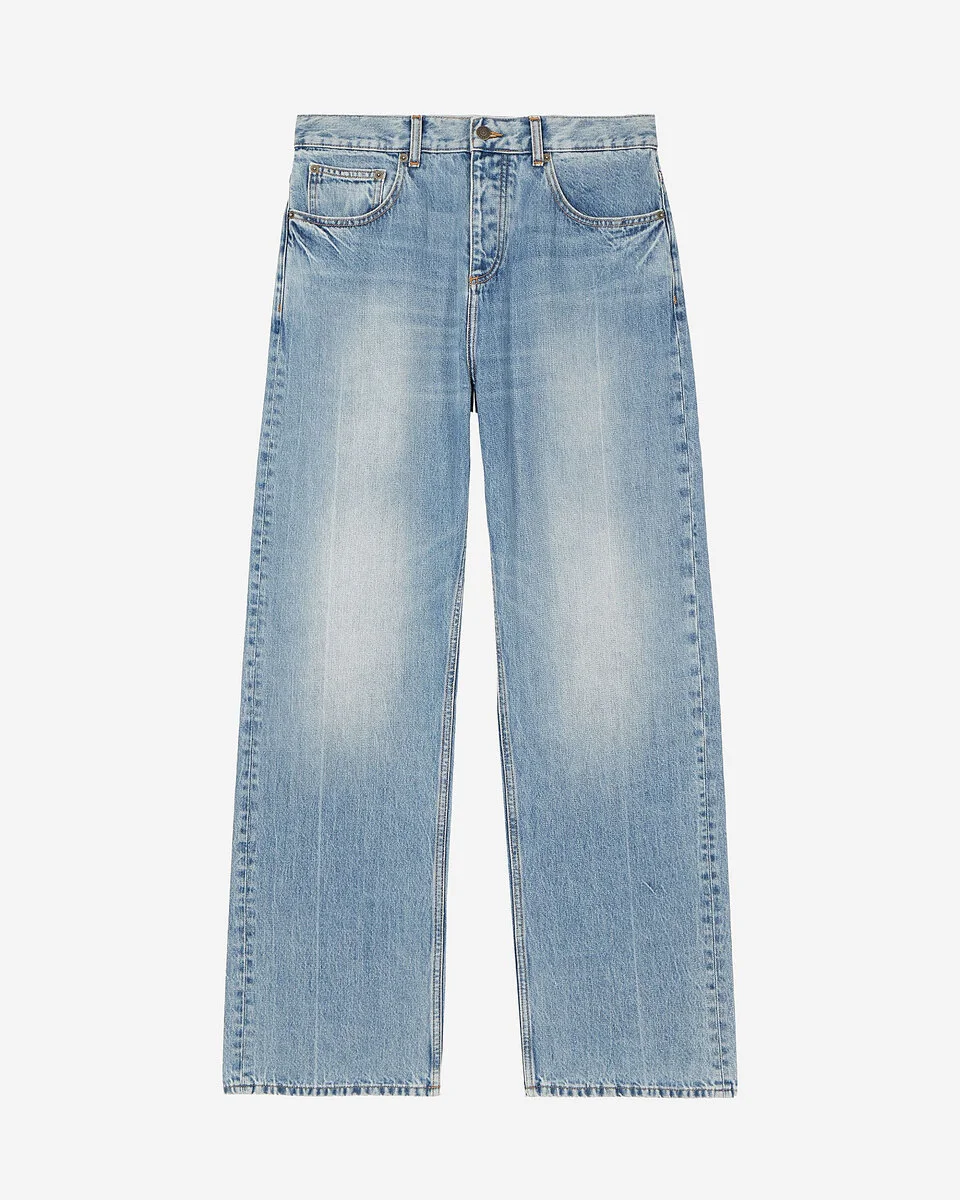LIGHT BLUE BAGGY JEANS - 1
