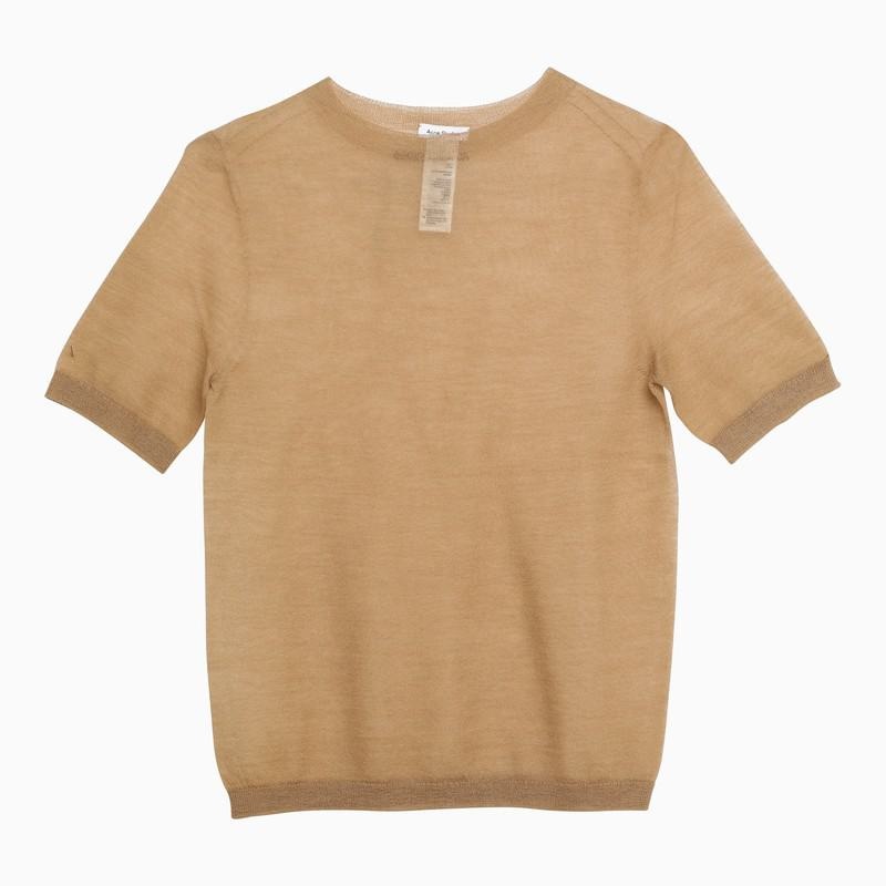 ACNE STUDIOS CARAMEL TRASPARENT SWEATER IN BLEND - 2