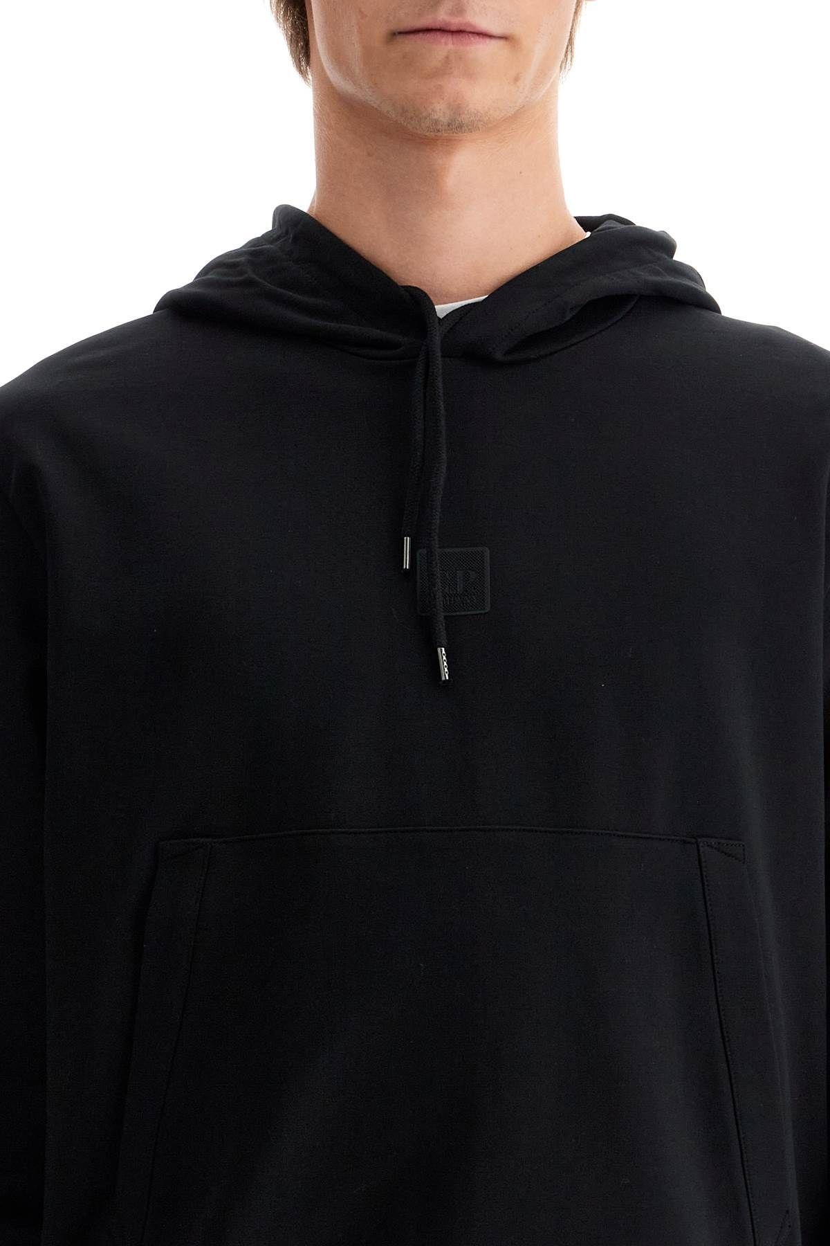 HOODED SWEATSHIRT IN STRETCH JERSEY - 5