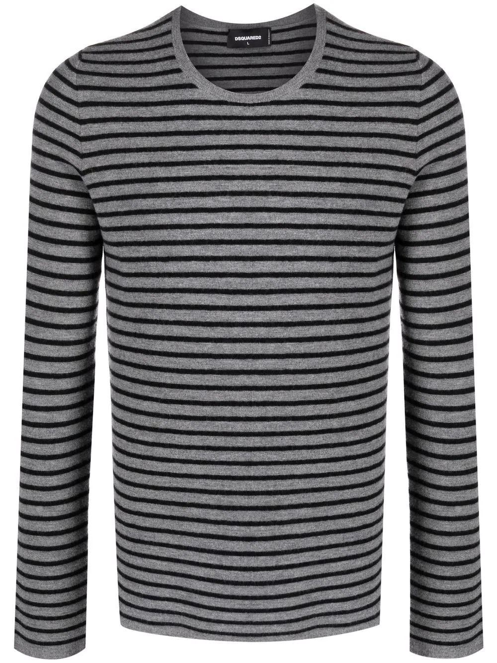 striped long-sleeve jumper - 1