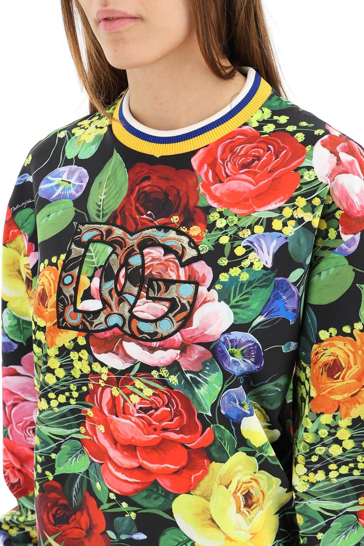 BOUQUET PRINT TECHNICAL JERSEY SWEATSHIRT - 5