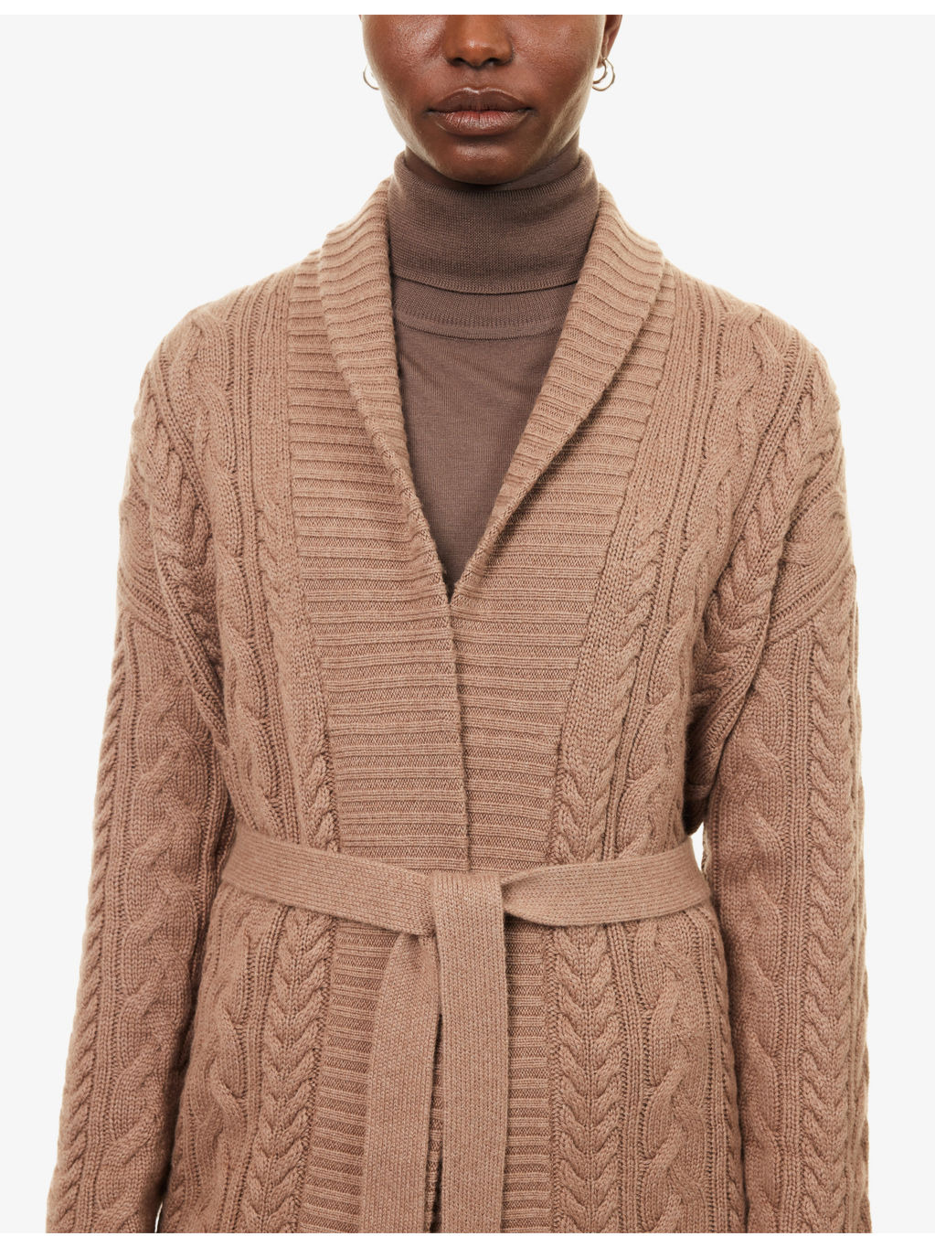 Open-Front Quebec Wool-And-Cashmere Cardigan - 5