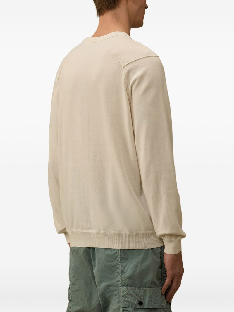 Lens-detail cotton sweater 4