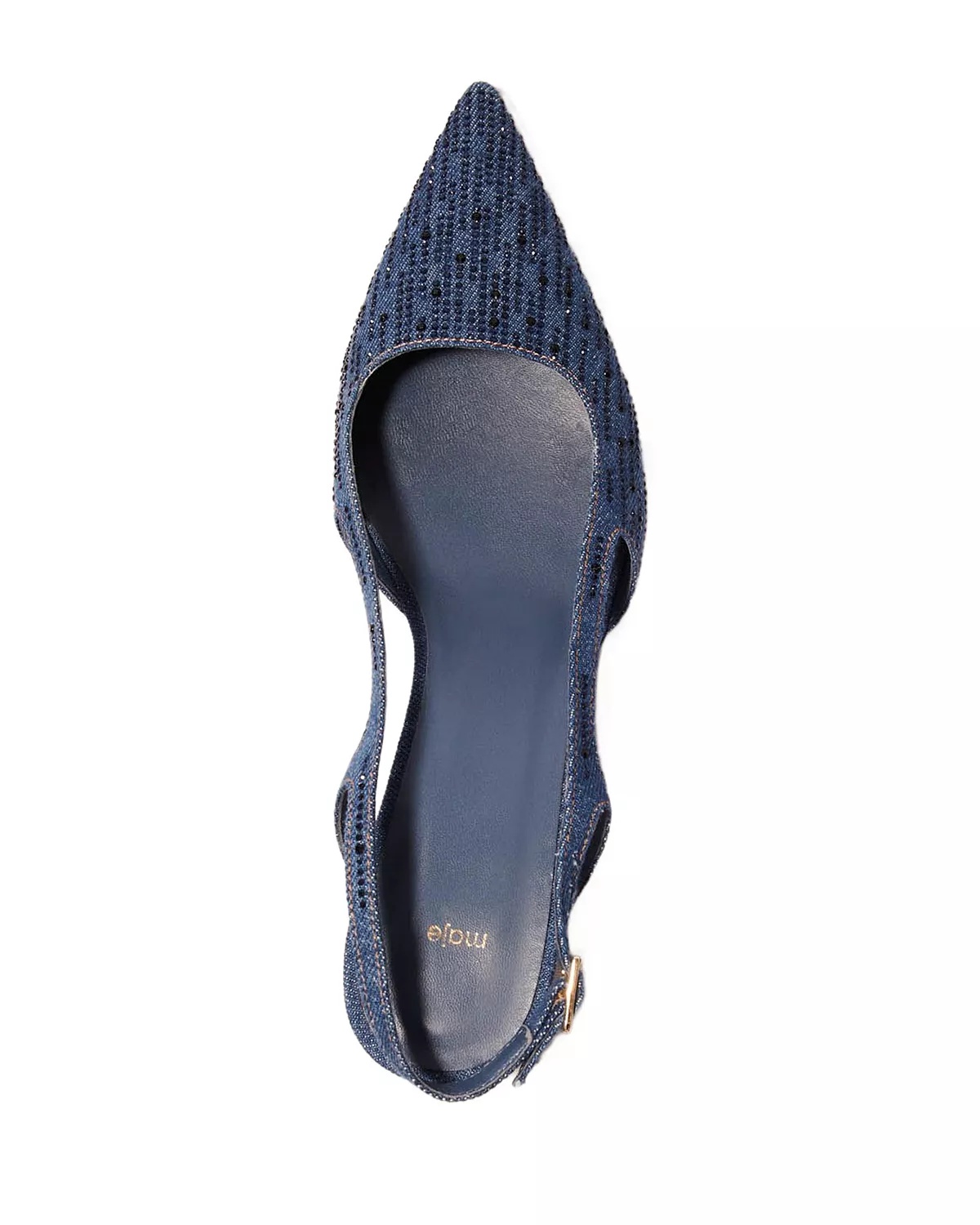 Women's Pointed Toe Embellished Slingback Pumps - 3