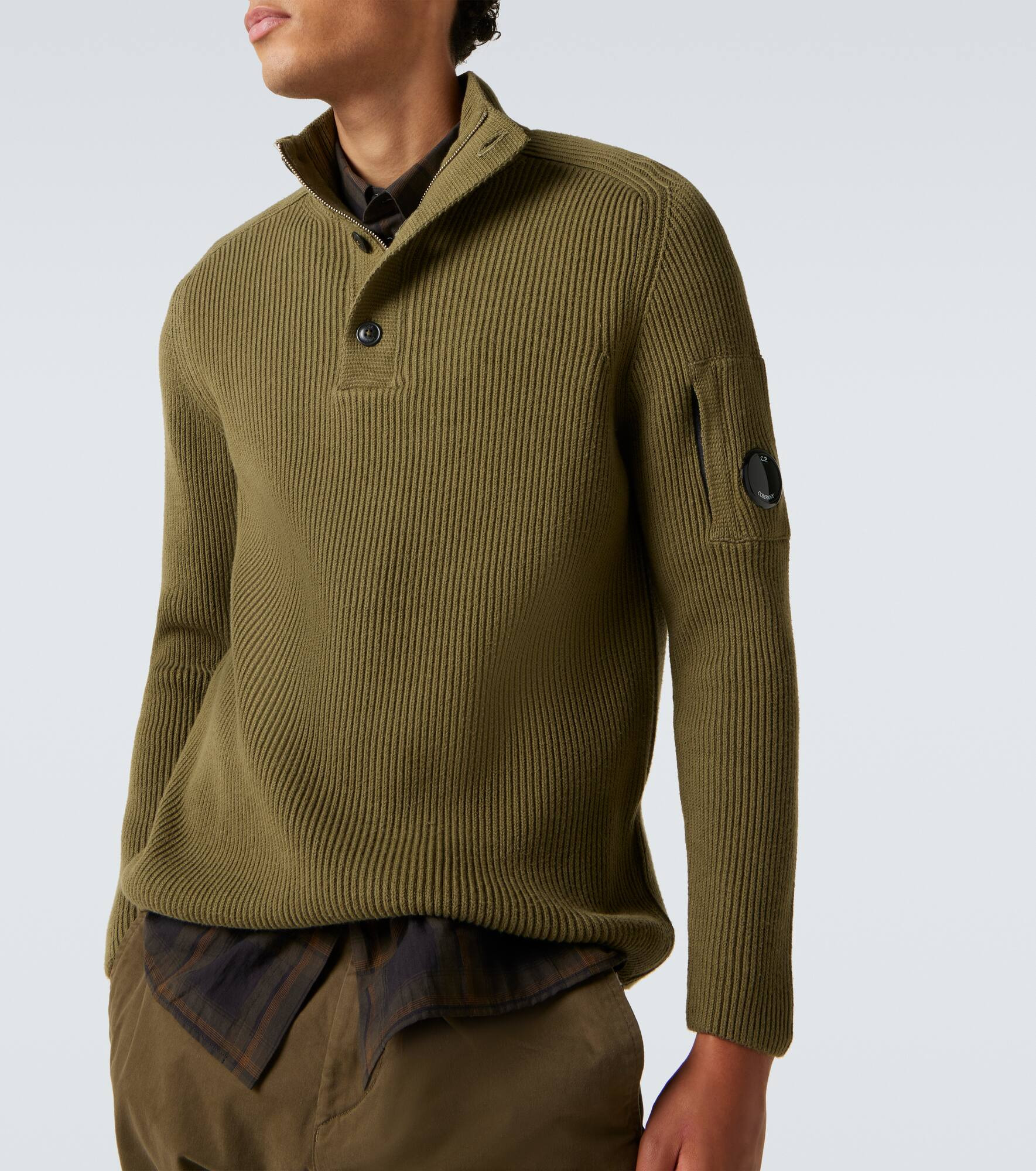 Ribbed-knit cotton-blend sweater - 5