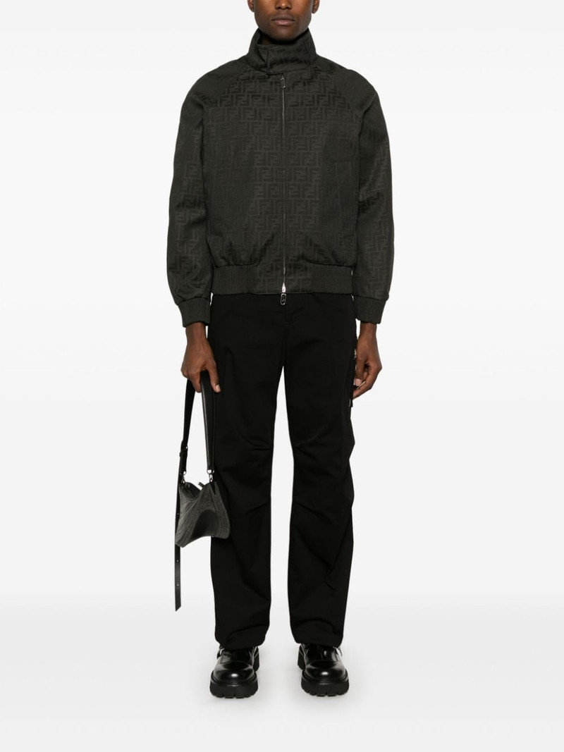 FENDI FF-jacquard bomber jacket outlook