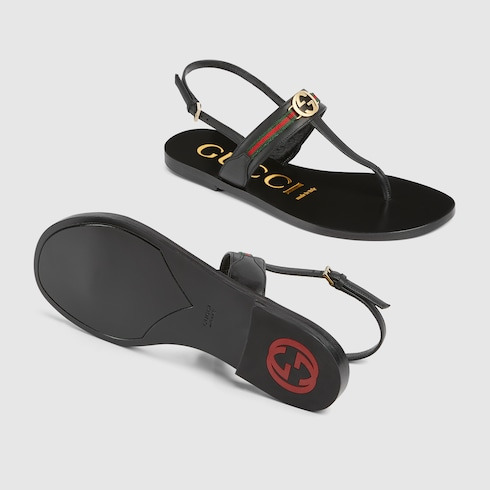 Women's Interlocking G Web sandal - 6