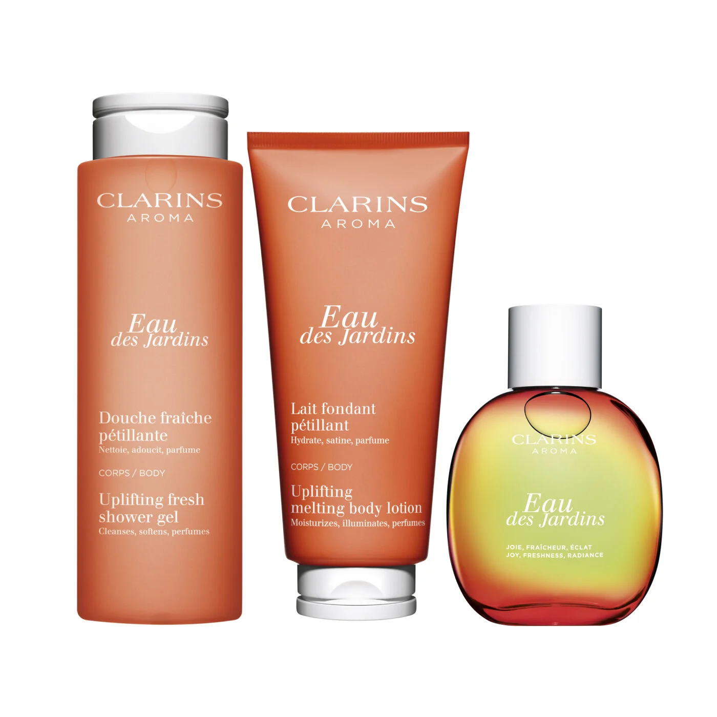 Eau des Jardins Trio -Body Wash, Body Lotion & Fragrance Set - 1