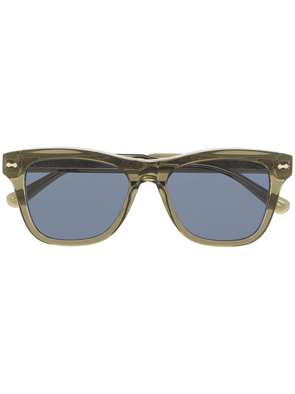 square-frame tinted sunglasses - 1