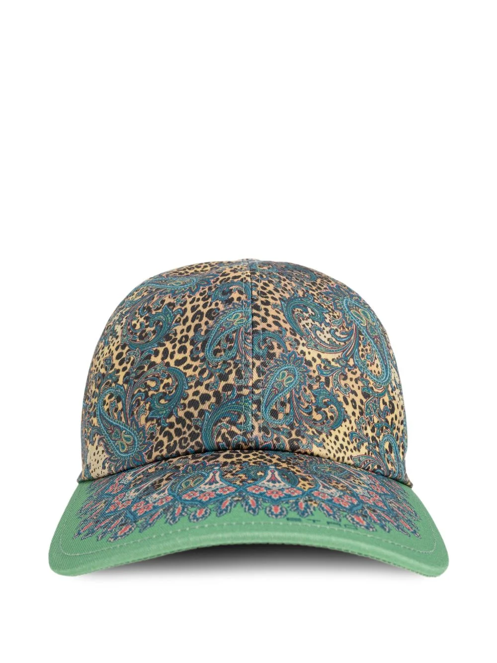 paisley-motifs animal-print baseball hat - 1