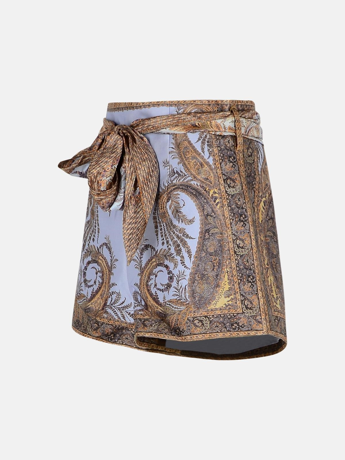 LILAC SILK BLEND SHORTS - 2